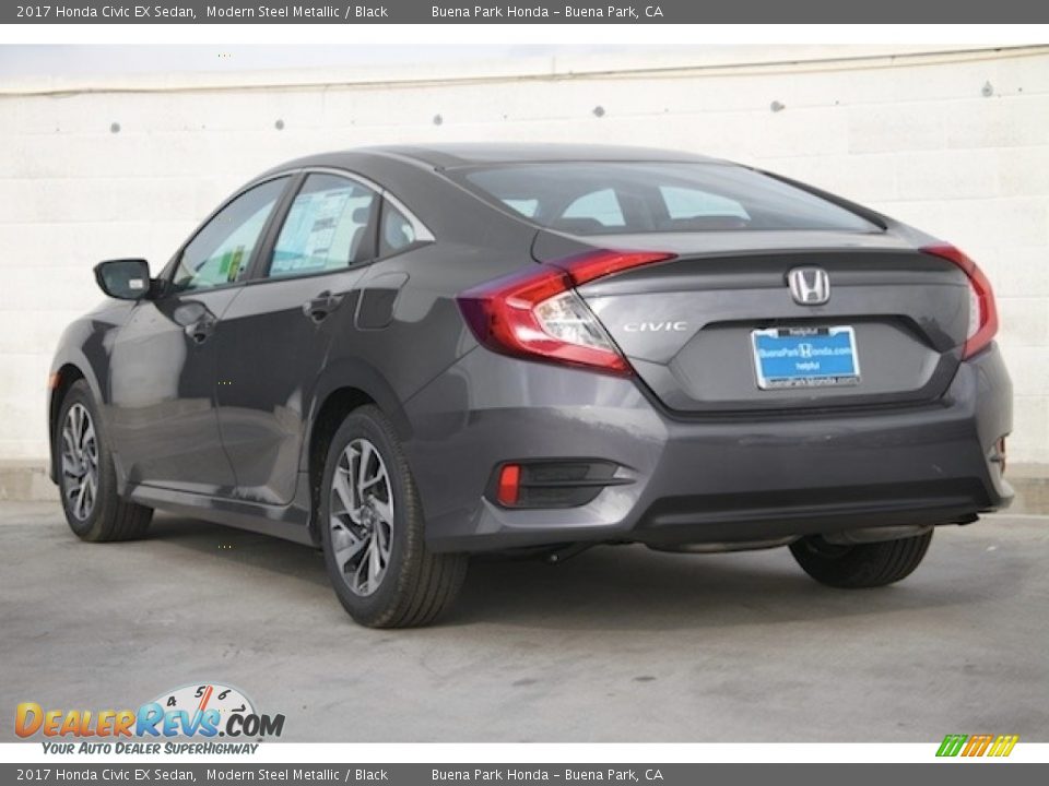 2017 Honda Civic EX Sedan Modern Steel Metallic / Black Photo #2