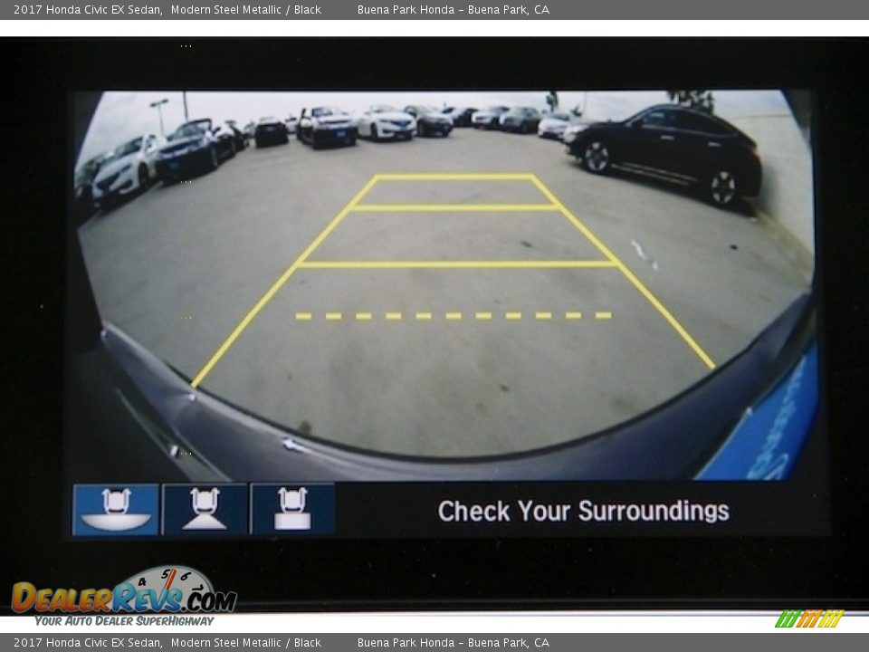 2017 Honda Civic EX Sedan Modern Steel Metallic / Black Photo #6