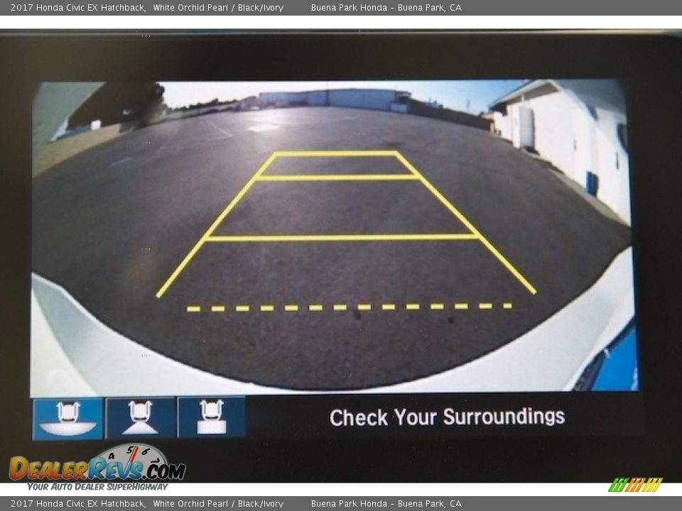 2017 Honda Civic EX Hatchback White Orchid Pearl / Black/Ivory Photo #5