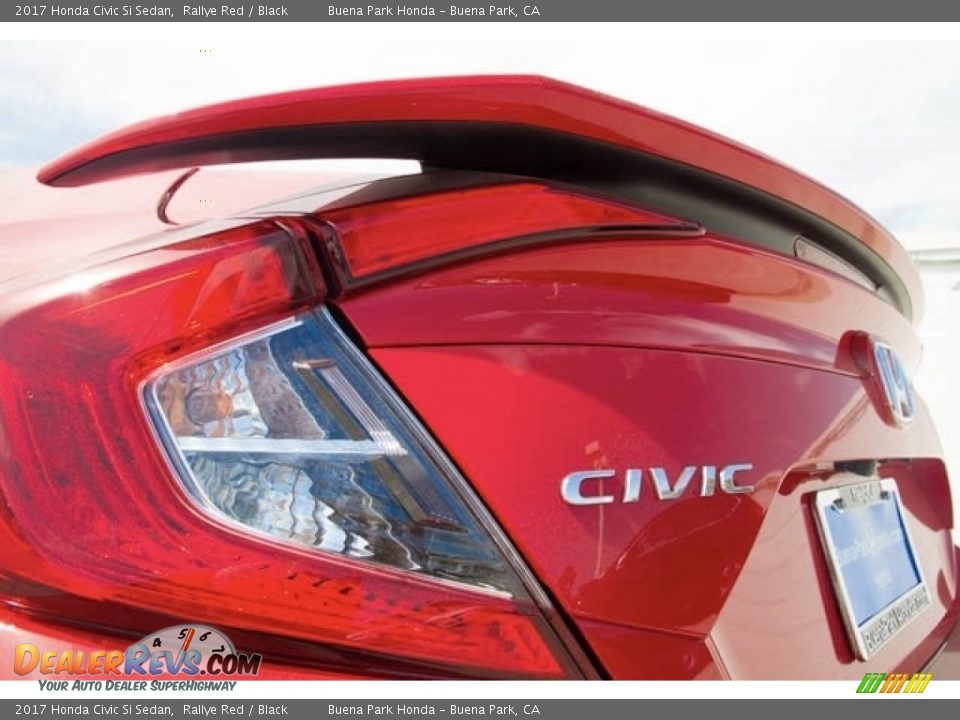 2017 Honda Civic Si Sedan Rallye Red / Black Photo #3