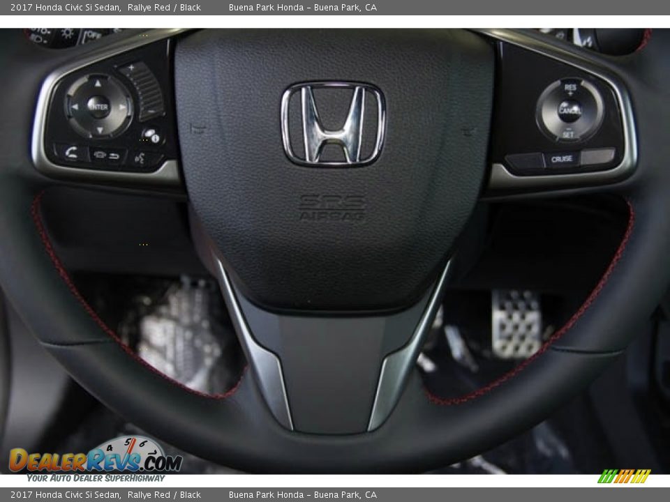 2017 Honda Civic Si Sedan Rallye Red / Black Photo #10