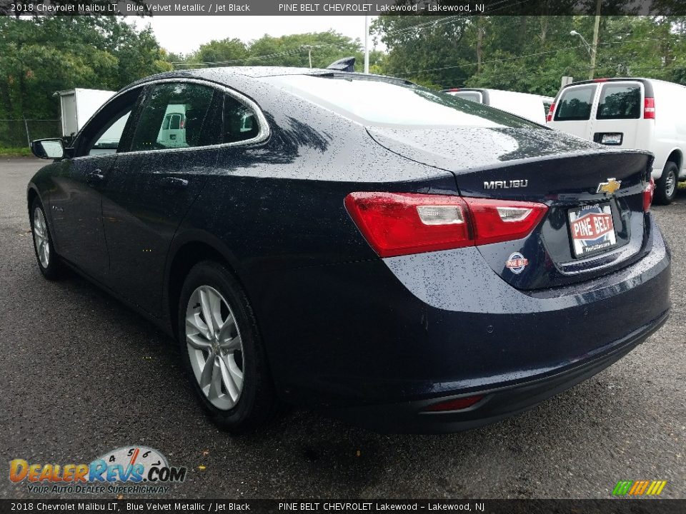 2018 Chevrolet Malibu LT Blue Velvet Metallic / Jet Black Photo #4
