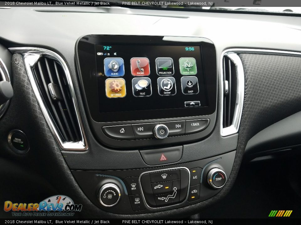 2018 Chevrolet Malibu LT Blue Velvet Metallic / Jet Black Photo #10