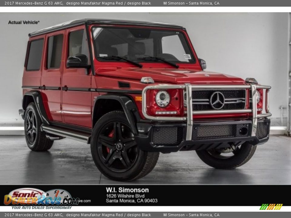 2017 Mercedes-Benz G 63 AMG designo Manufaktur Magma Red / designo Black Photo #1