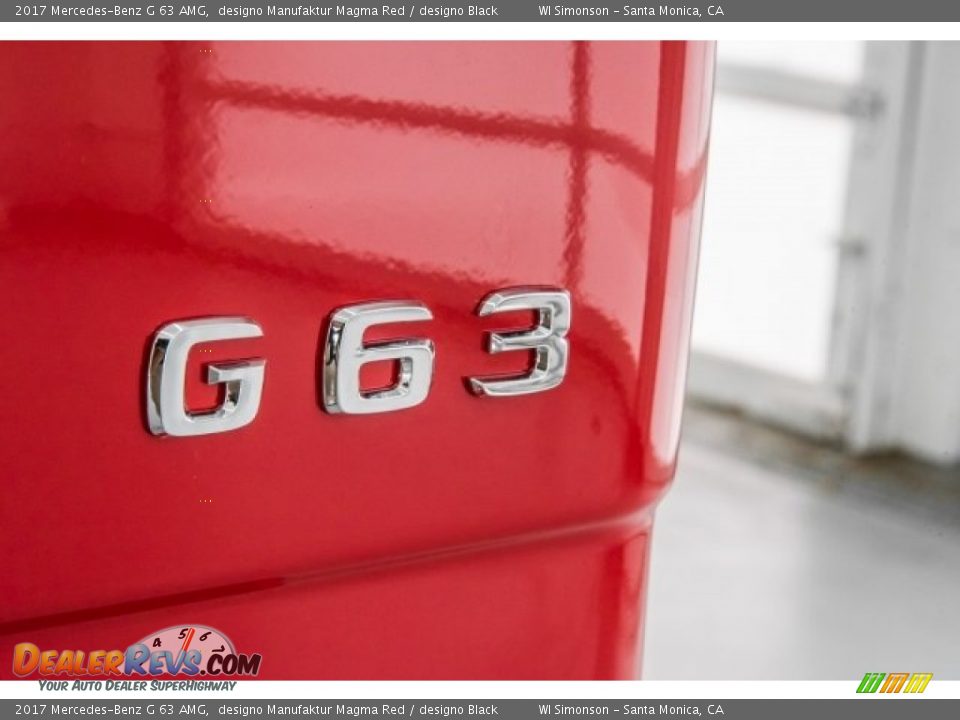 2017 Mercedes-Benz G 63 AMG designo Manufaktur Magma Red / designo Black Photo #7
