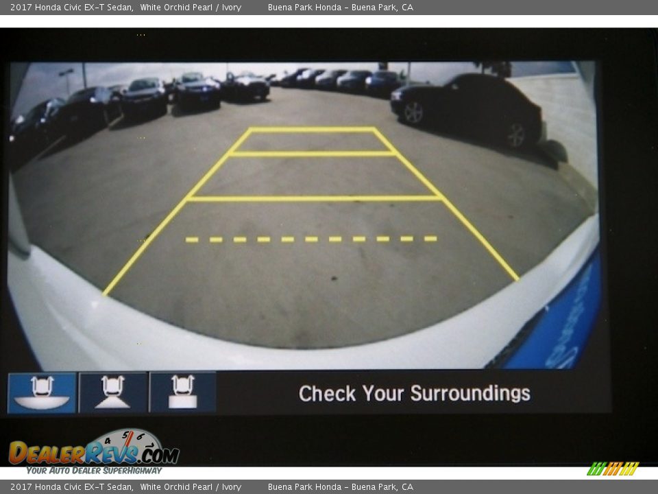 2017 Honda Civic EX-T Sedan White Orchid Pearl / Ivory Photo #7