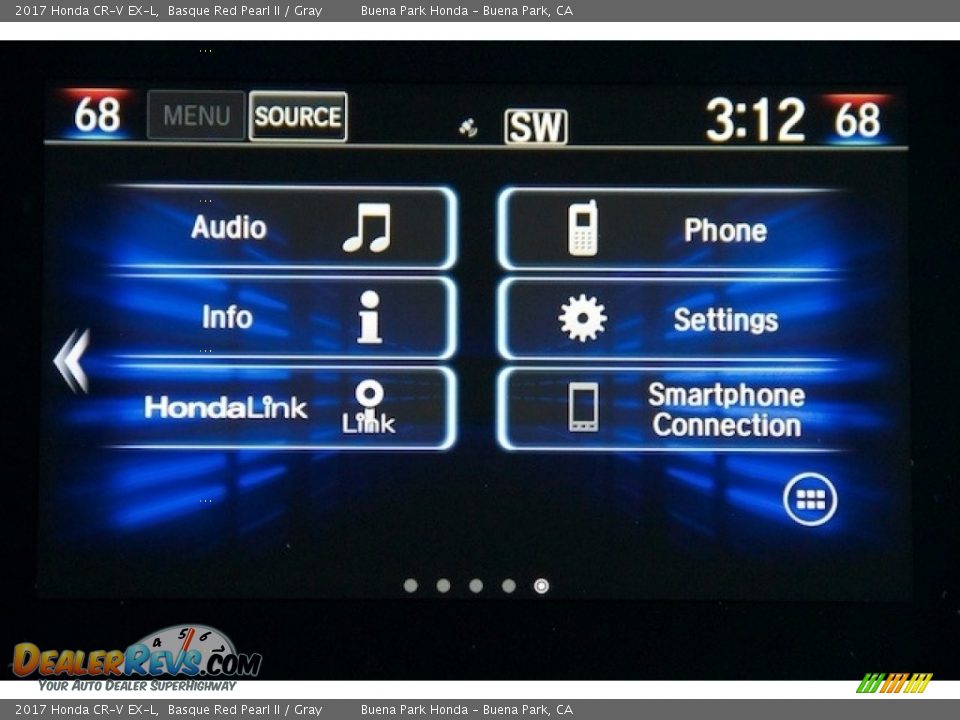 2017 Honda CR-V EX-L Basque Red Pearl II / Gray Photo #15