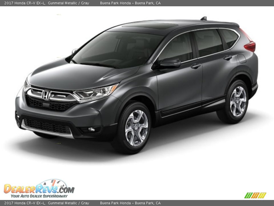 2017 Honda CR-V EX-L Gunmetal Metallic / Gray Photo #18