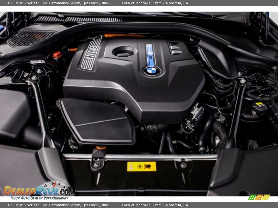 2018 BMW 5 Series 530e iPerfomance Sedan Jet Black / Black Photo #8