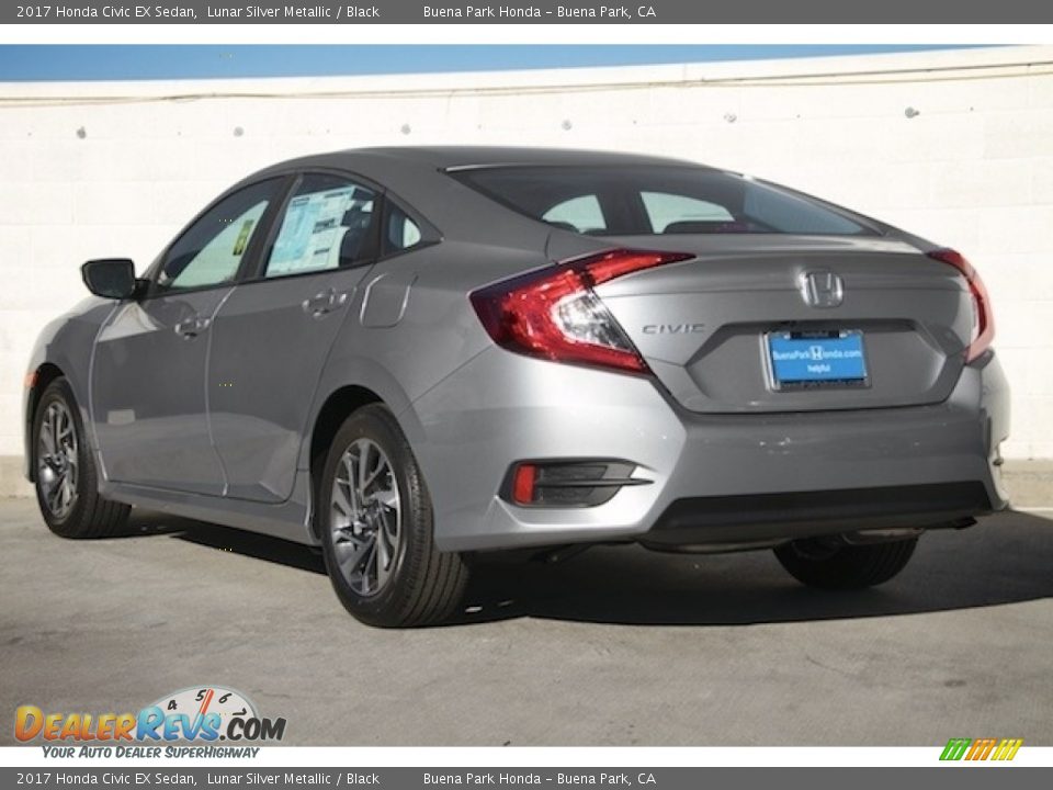 2017 Honda Civic EX Sedan Lunar Silver Metallic / Black Photo #2
