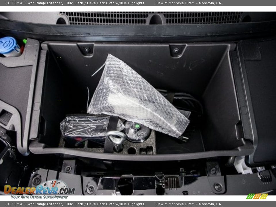 2017 BMW i3 with Range Extender Fluid Black / Deka Dark Cloth w/Blue Highlights Photo #8