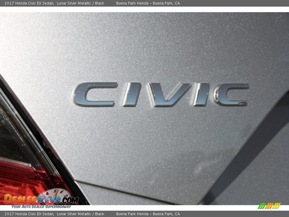 2017 Honda Civic EX Sedan Lunar Silver Metallic / Black Photo #3