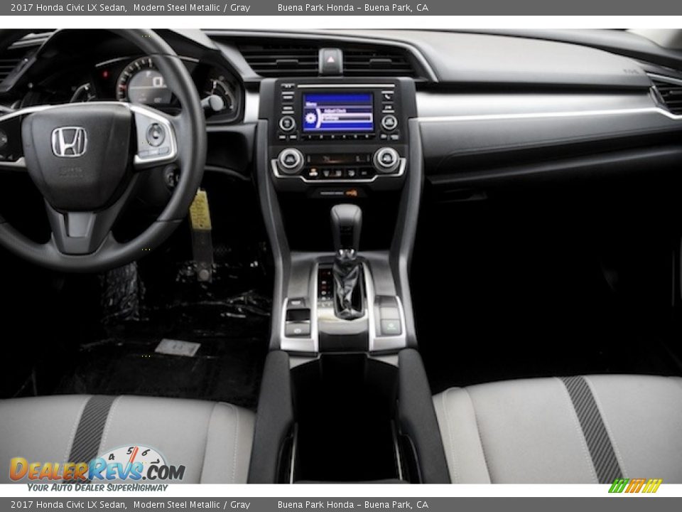 2017 Honda Civic LX Sedan Modern Steel Metallic / Gray Photo #12