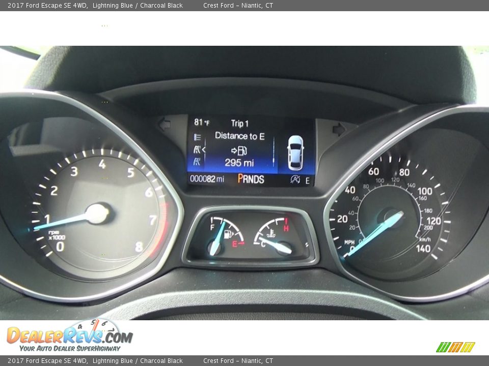 2017 Ford Escape SE 4WD Lightning Blue / Charcoal Black Photo #14