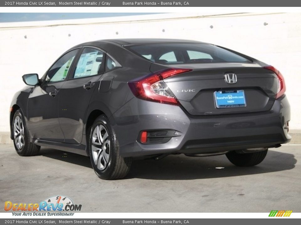 2017 Honda Civic LX Sedan Modern Steel Metallic / Gray Photo #2