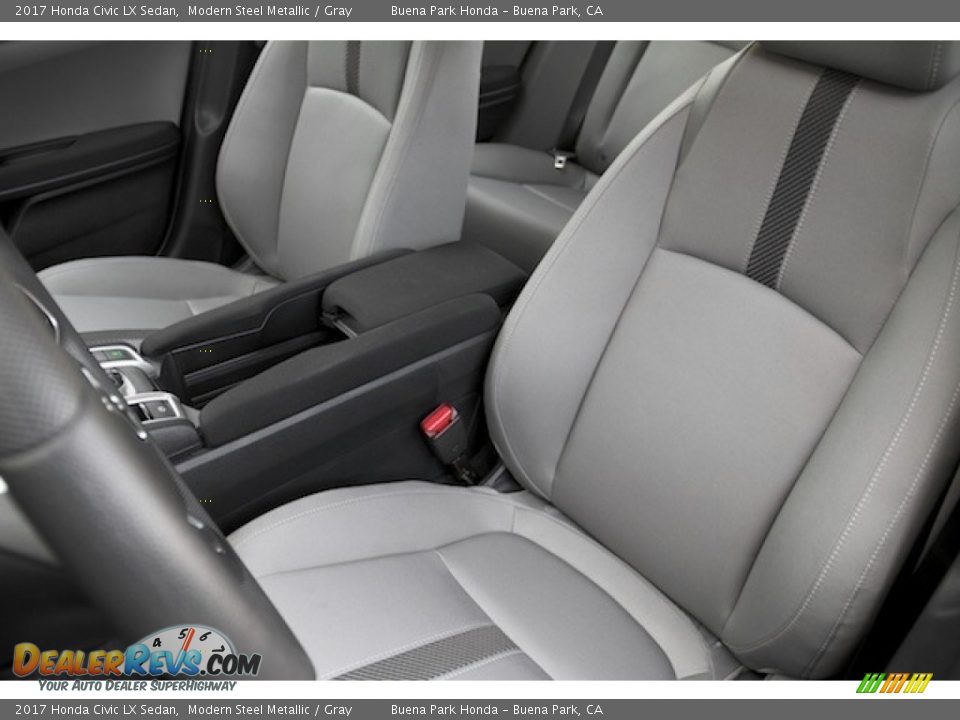 2017 Honda Civic LX Sedan Modern Steel Metallic / Gray Photo #10