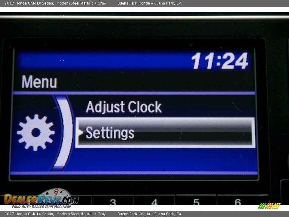 2017 Honda Civic LX Sedan Modern Steel Metallic / Gray Photo #14