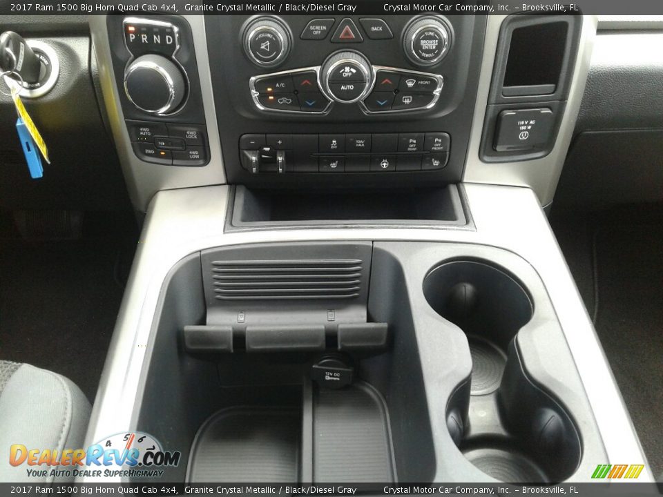 2017 Ram 1500 Big Horn Quad Cab 4x4 Granite Crystal Metallic / Black/Diesel Gray Photo #16