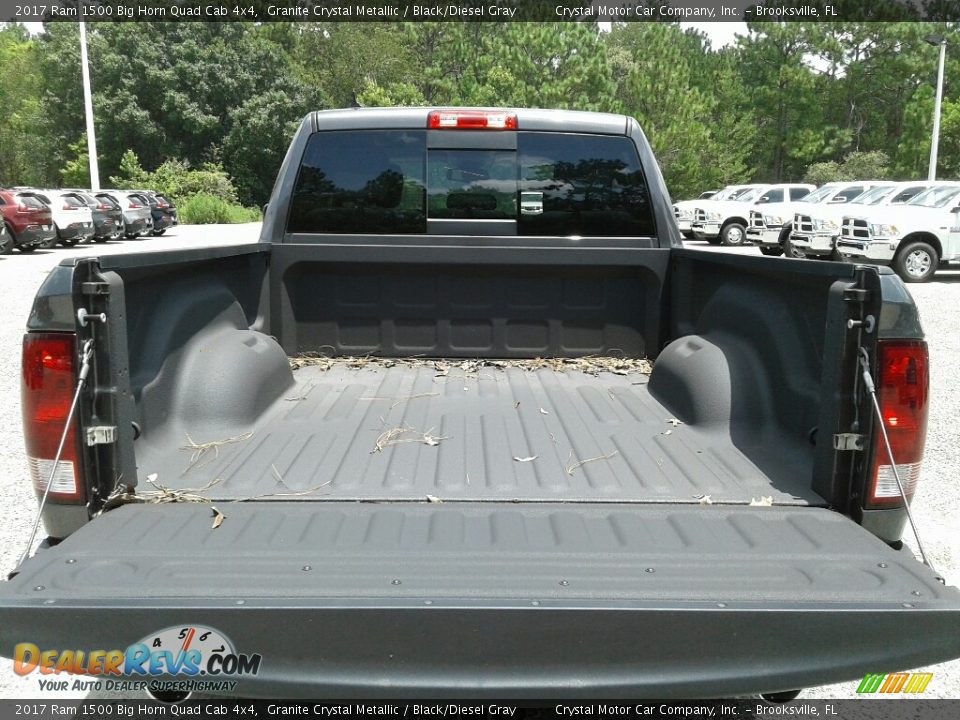 2017 Ram 1500 Big Horn Quad Cab 4x4 Granite Crystal Metallic / Black/Diesel Gray Photo #19