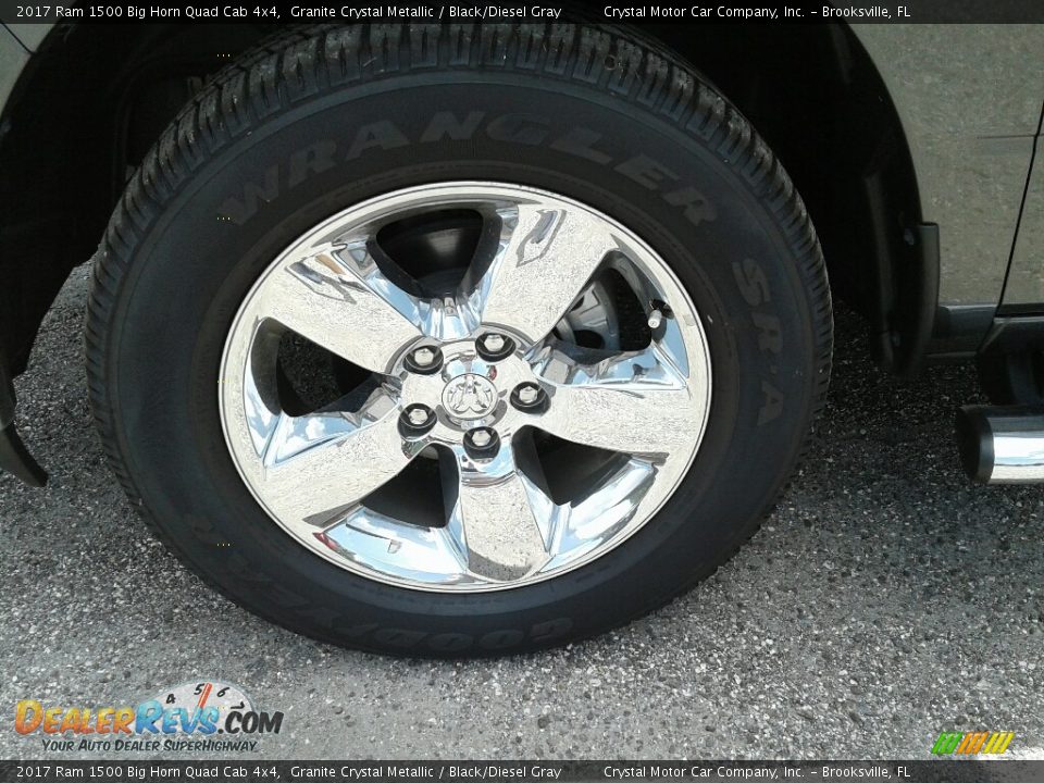 2017 Ram 1500 Big Horn Quad Cab 4x4 Granite Crystal Metallic / Black/Diesel Gray Photo #20