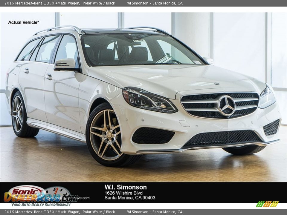 2016 Mercedes-Benz E 350 4Matic Wagon Polar White / Black Photo #1