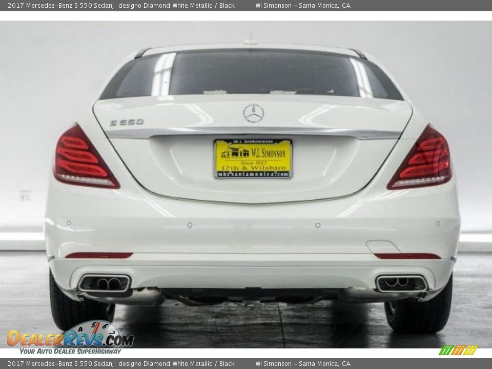 2017 Mercedes-Benz S 550 Sedan designo Diamond White Metallic / Black Photo #4