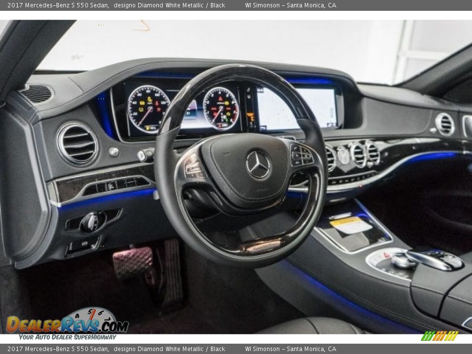 2017 Mercedes-Benz S 550 Sedan designo Diamond White Metallic / Black Photo #5