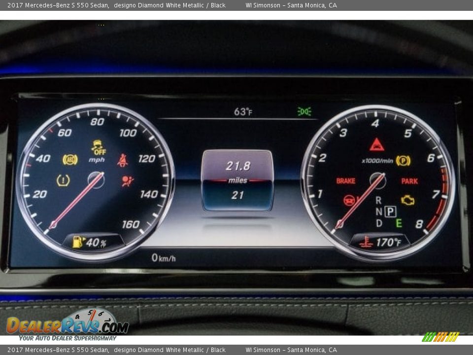 2017 Mercedes-Benz S 550 Sedan designo Diamond White Metallic / Black Photo #7