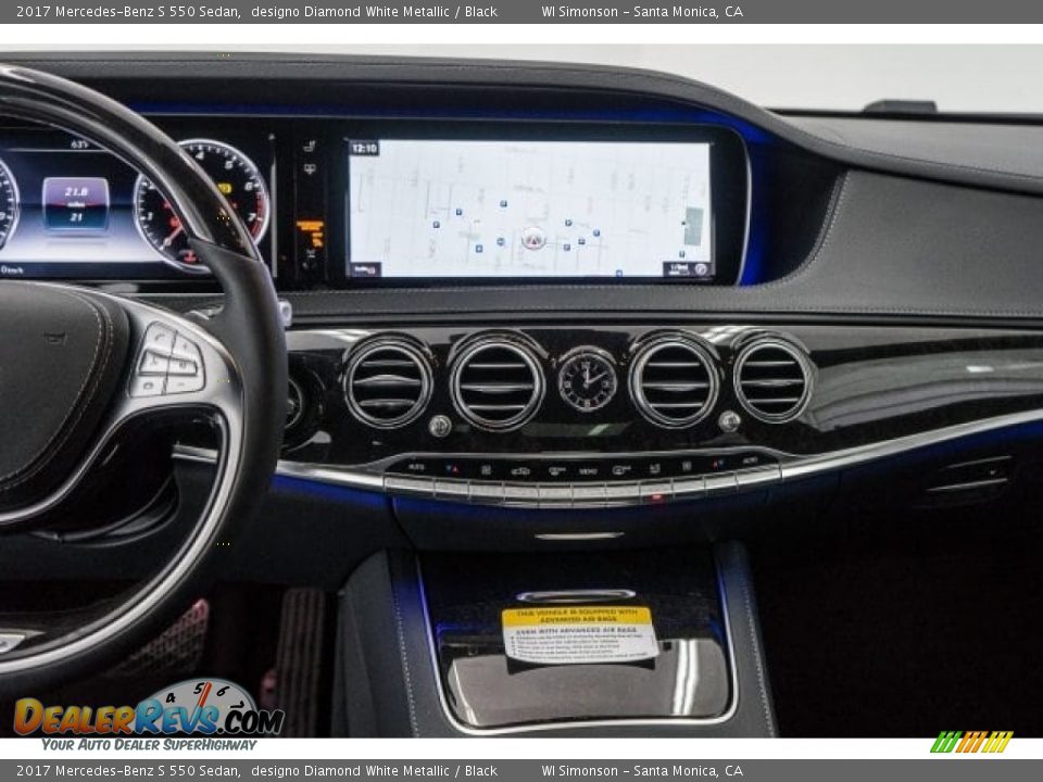2017 Mercedes-Benz S 550 Sedan designo Diamond White Metallic / Black Photo #8