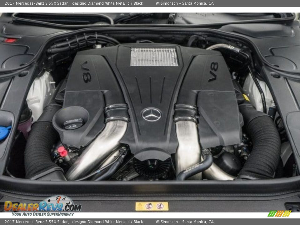 2017 Mercedes-Benz S 550 Sedan designo Diamond White Metallic / Black Photo #9