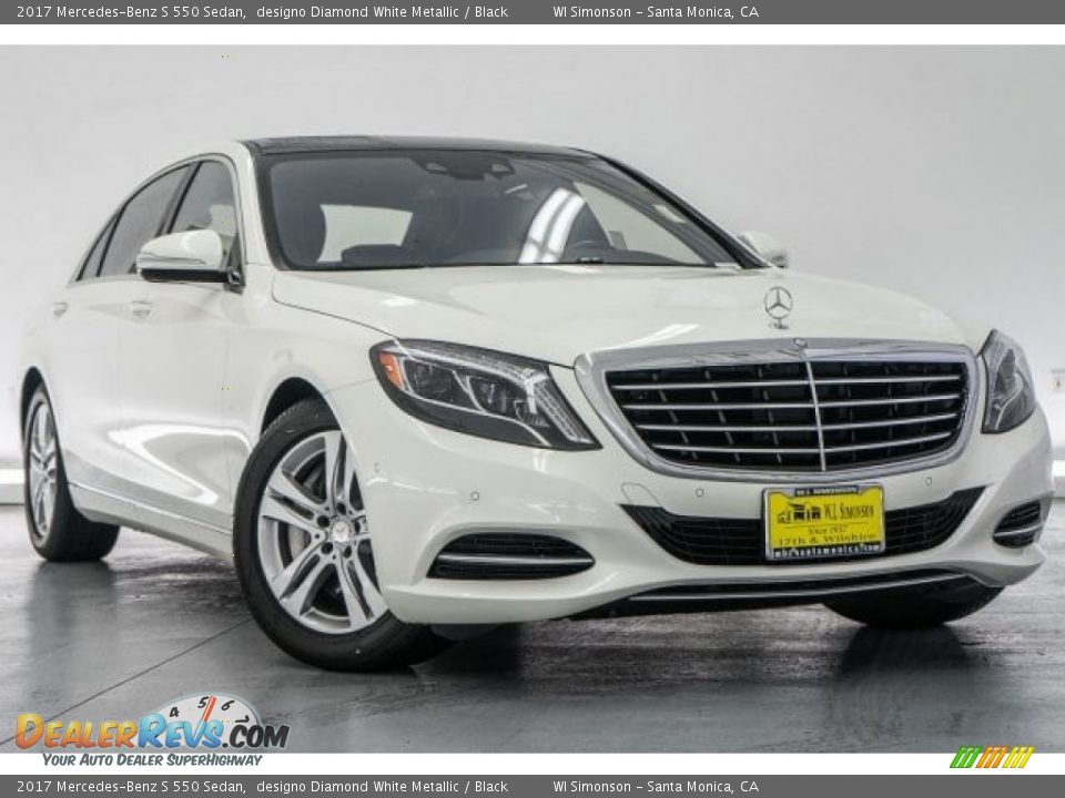 2017 Mercedes-Benz S 550 Sedan designo Diamond White Metallic / Black Photo #12