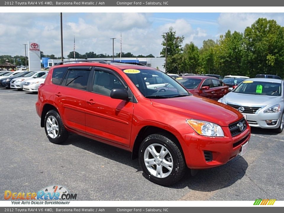 2012 Toyota RAV4 V6 4WD Barcelona Red Metallic / Ash Photo #1