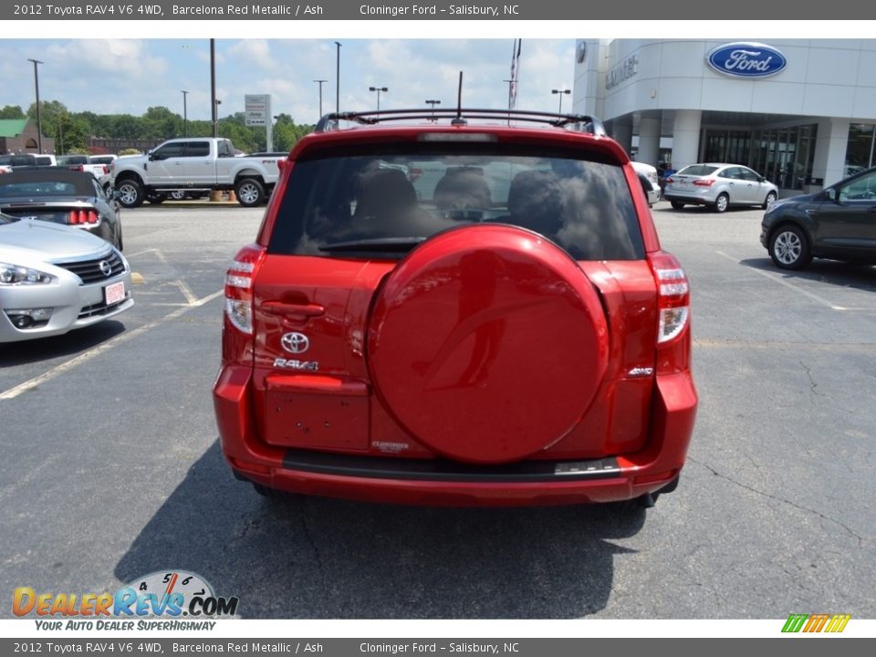 2012 Toyota RAV4 V6 4WD Barcelona Red Metallic / Ash Photo #4