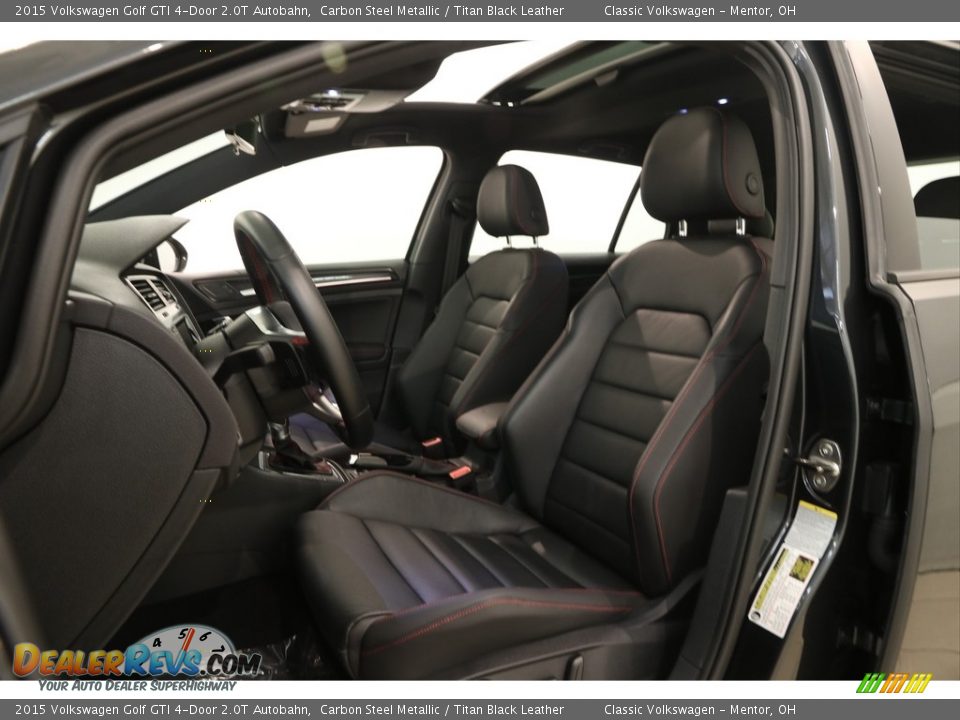 2015 Volkswagen Golf GTI 4-Door 2.0T Autobahn Carbon Steel Metallic / Titan Black Leather Photo #5