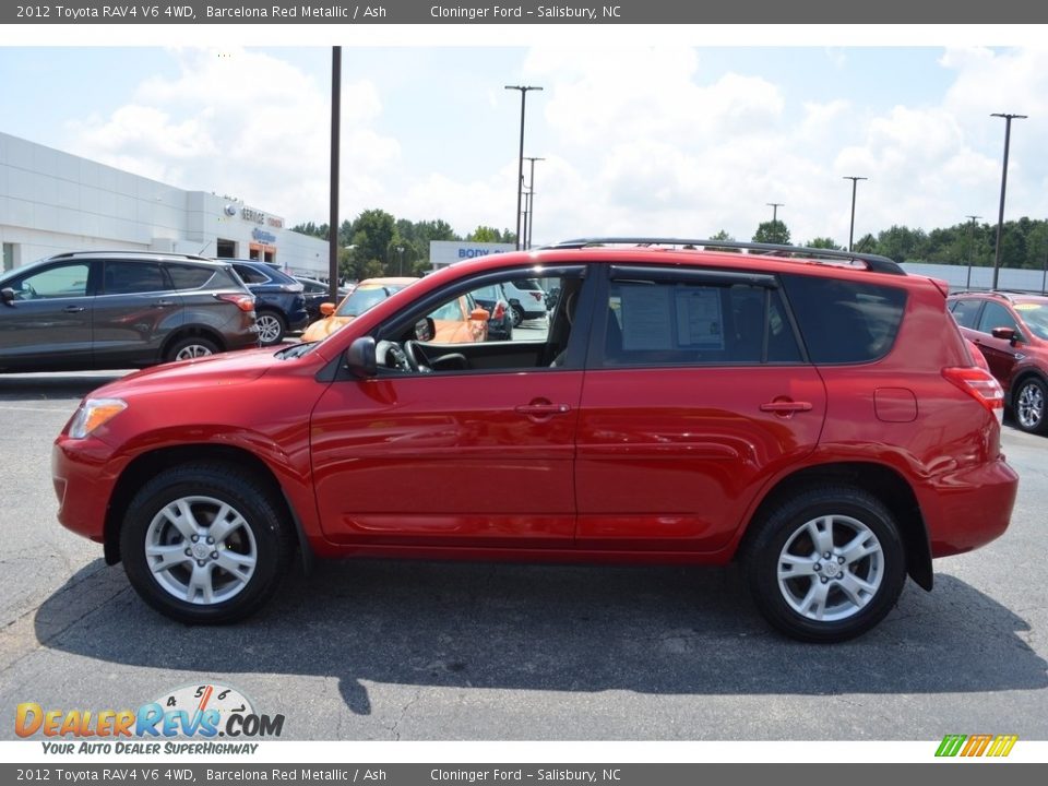 2012 Toyota RAV4 V6 4WD Barcelona Red Metallic / Ash Photo #5