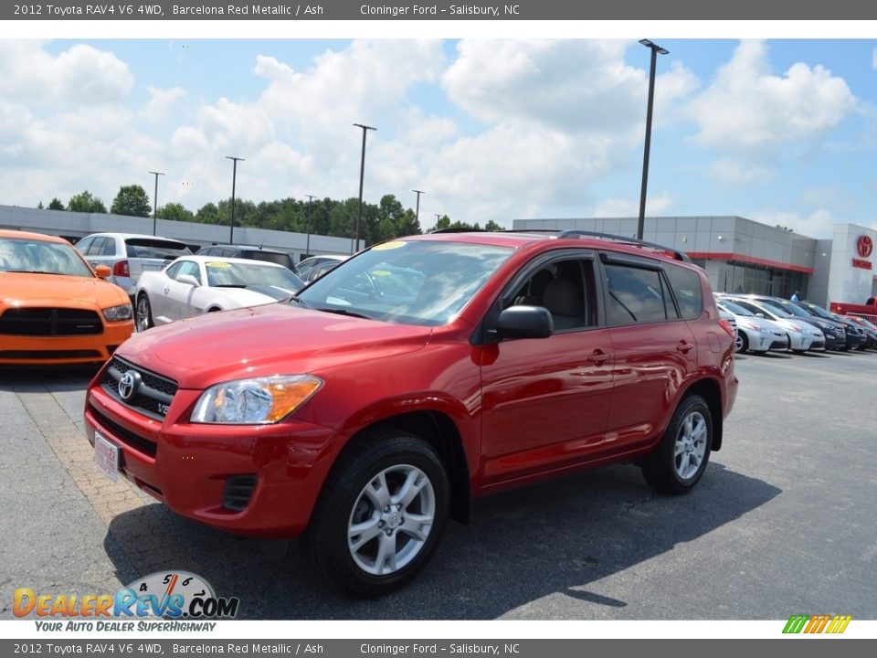 2012 Toyota RAV4 V6 4WD Barcelona Red Metallic / Ash Photo #6