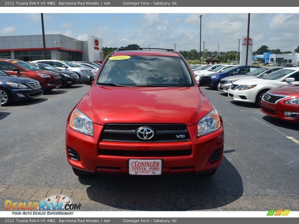 2012 Toyota RAV4 V6 4WD Barcelona Red Metallic / Ash Photo #7