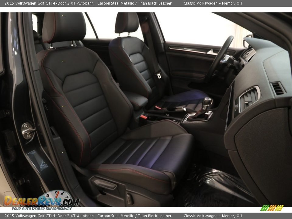 2015 Volkswagen Golf GTI 4-Door 2.0T Autobahn Carbon Steel Metallic / Titan Black Leather Photo #13