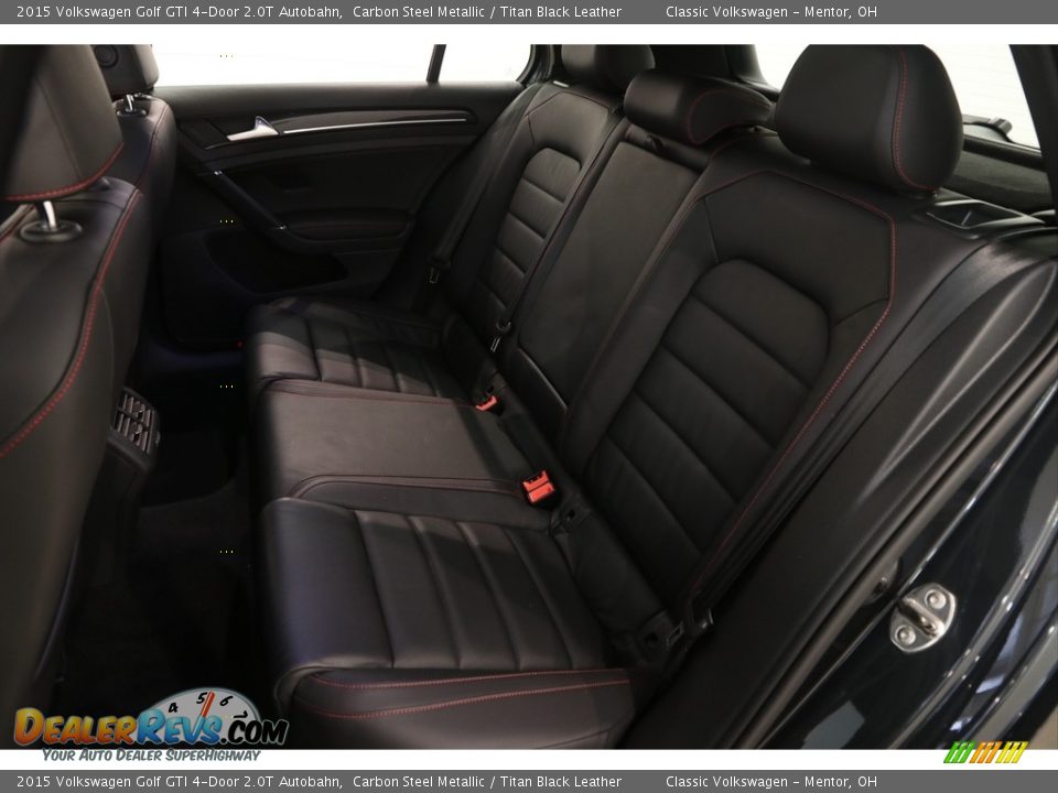 2015 Volkswagen Golf GTI 4-Door 2.0T Autobahn Carbon Steel Metallic / Titan Black Leather Photo #15