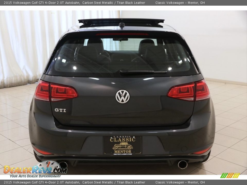 2015 Volkswagen Golf GTI 4-Door 2.0T Autobahn Carbon Steel Metallic / Titan Black Leather Photo #16