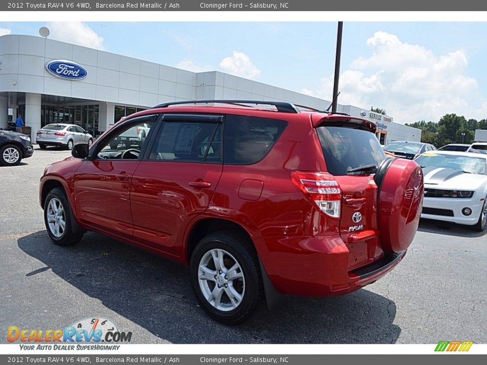 2012 Toyota RAV4 V6 4WD Barcelona Red Metallic / Ash Photo #24