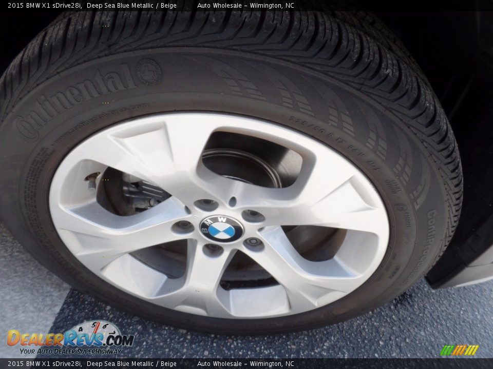 2015 BMW X1 sDrive28i Deep Sea Blue Metallic / Beige Photo #7