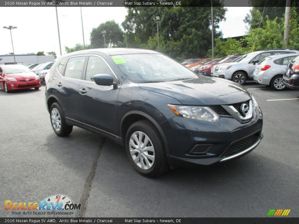 2016 Nissan Rogue SV AWD Arctic Blue Metallic / Charcoal Photo #4