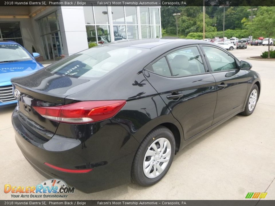 2018 Hyundai Elantra SE Phantom Black / Beige Photo #2