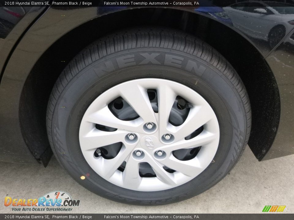 2018 Hyundai Elantra SE Phantom Black / Beige Photo #8