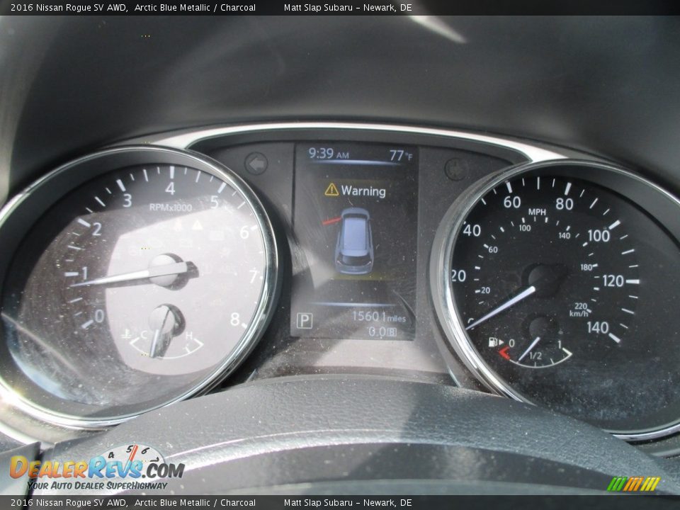 2016 Nissan Rogue SV AWD Arctic Blue Metallic / Charcoal Photo #26