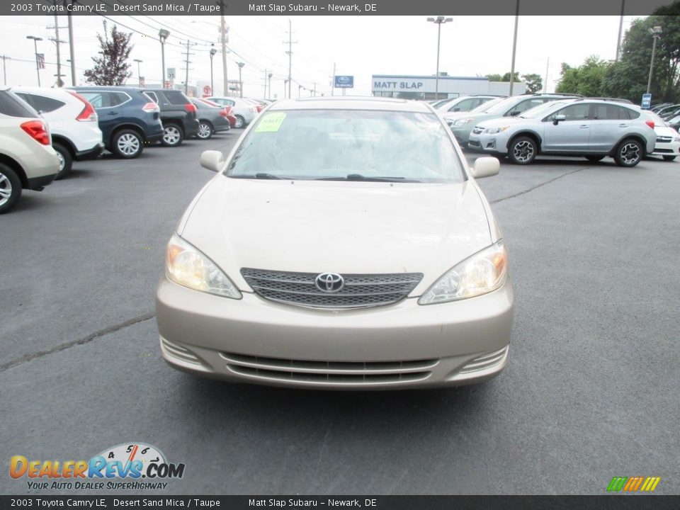 2003 Toyota Camry LE Desert Sand Mica / Taupe Photo #3