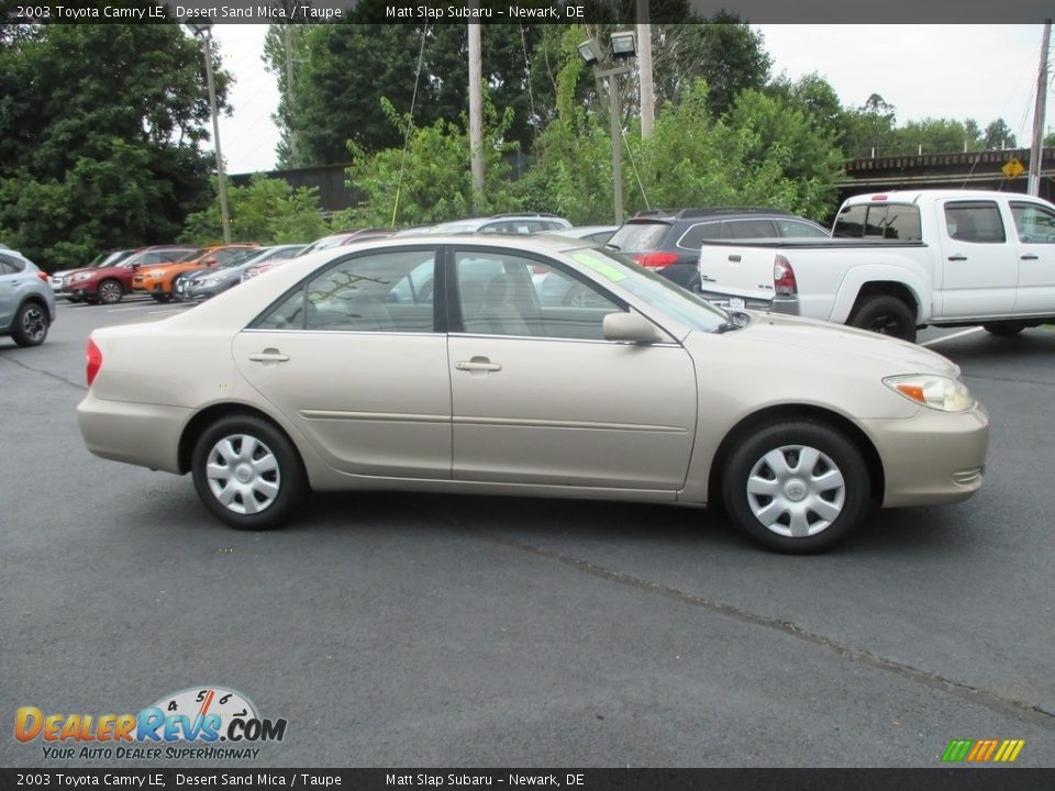 2003 Toyota Camry LE Desert Sand Mica / Taupe Photo #5