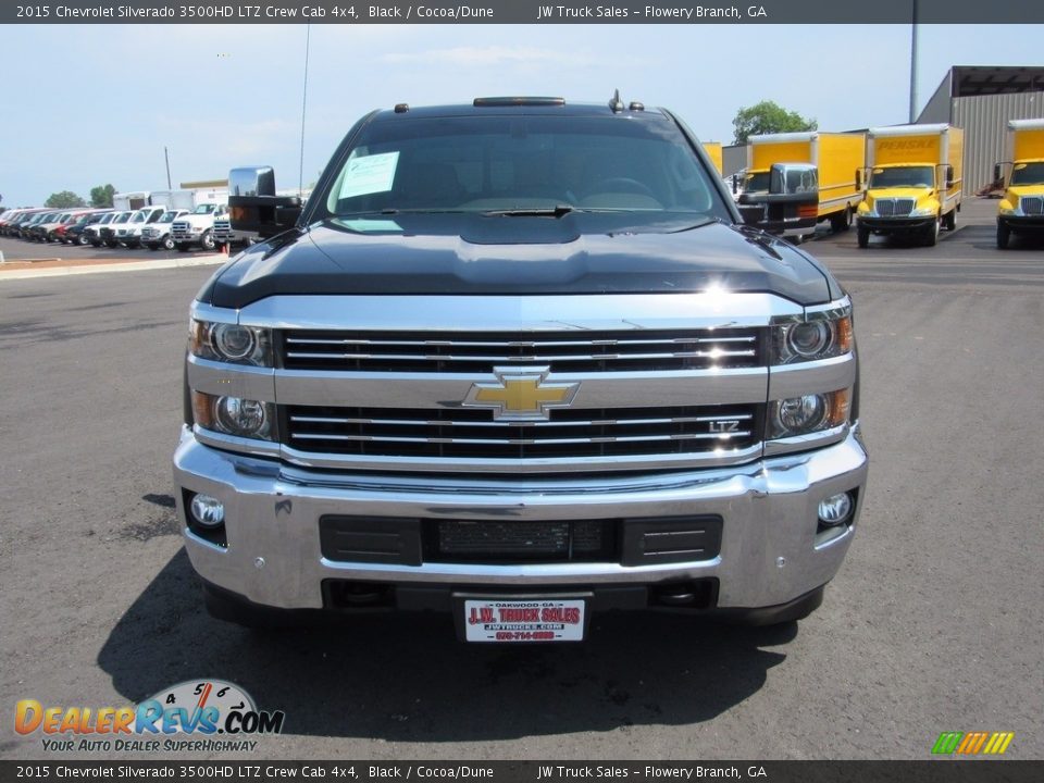 2015 Chevrolet Silverado 3500HD LTZ Crew Cab 4x4 Black / Cocoa/Dune Photo #2