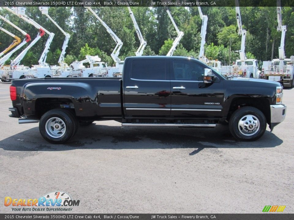 2015 Chevrolet Silverado 3500HD LTZ Crew Cab 4x4 Black / Cocoa/Dune Photo #4